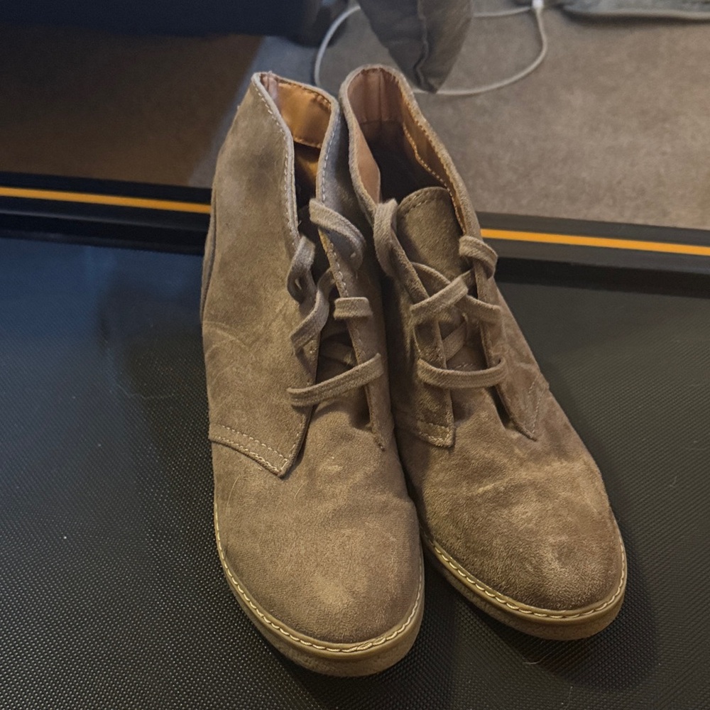 Merona Women's Brown Suede Ankle Boots